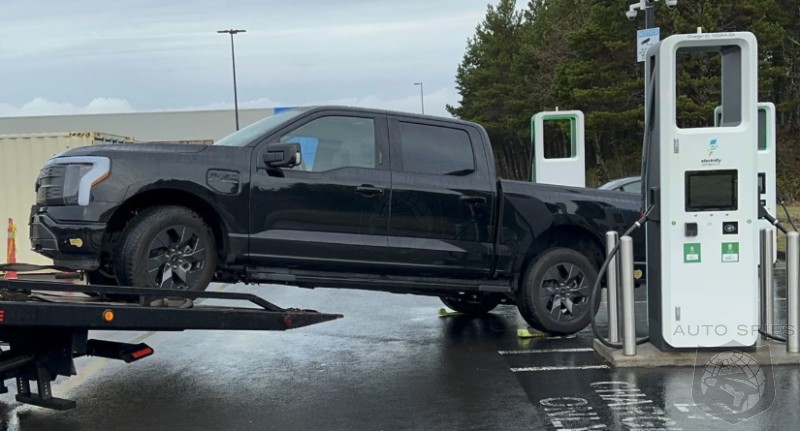 Ford F-150 Lightning Bricks While Charging - ICE Tow Truck Hauls It Away